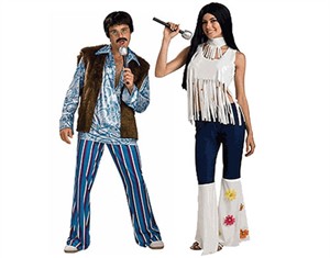 Sonny and Cher Couples Costume Set