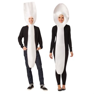 White Fork and Spoon Costume Set