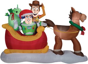 Airblown Toy Story with Sleigh Inflatable