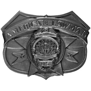 American Lawman Antiqued Belt Buckle