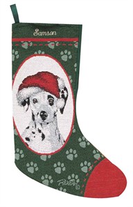 Personalized Dog Christmas Stocking - Dalmatian