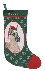 Personalized Dog Christmas Stocking - Great Dane