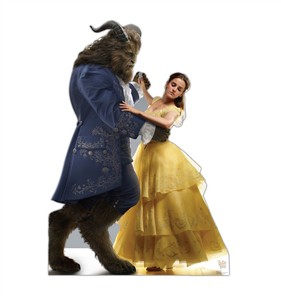 Belle and Beast Disney Beauty and the Beast Live Action Cardboard Cutout