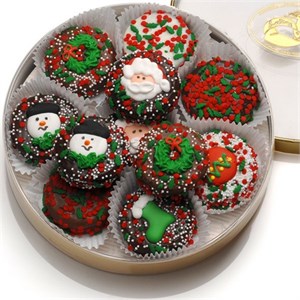 Chocolate-Dipped Holiday Oreo Cookies