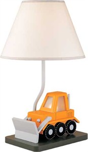 Bulldozer Lamp with 7 Watt Night Light and 3 Way Switch