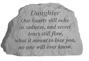 DAUGHTER Our hearts Memorial Stone