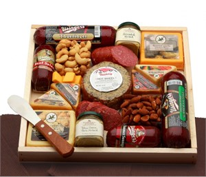 Deluxe Meat & Cheese Lovers Sampler Tray
