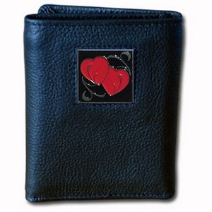 Double Heart Tri-fold Wallet