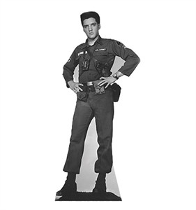 Elvis Presley Army Fatigues Cardboard Cutout