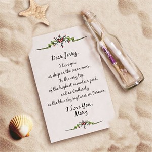 Endless Love Personalized Message in a Bottle