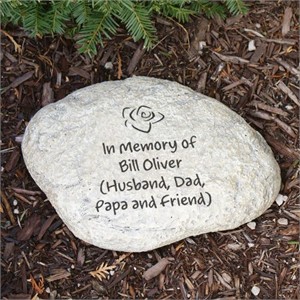 Engraved Any Message Memorial Stone - Large