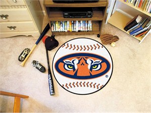Auburn University Baseball Rug - Auburn Tigers Logo