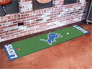 Detroit Lions Golf Putting Green Mat