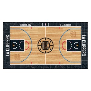 Los Angeles Clippers Basketball Large Court Runner Rug