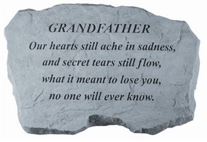 GRANDFATHER Our hearts still ache Memorial Stone