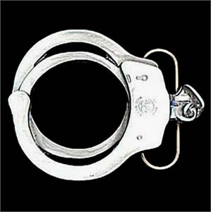 Handcuffs Antiqued Belt Buckle