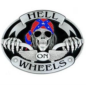 Hell on Wheels Oversized Belt Buckle