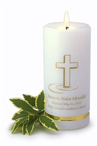 Personalized Baptismal Candle