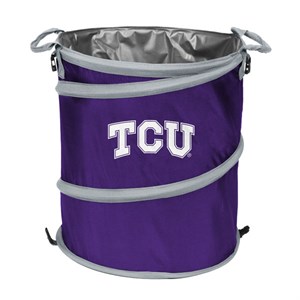Texas Christian Trash Container