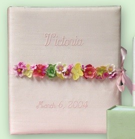 Flower Garland Personalized Baby Memory Book