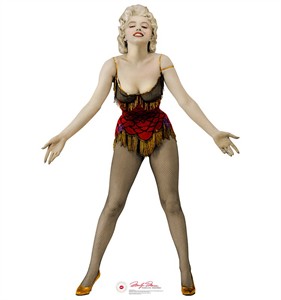 Marilyn Monroe Saloon Singer Cardboard Cutout