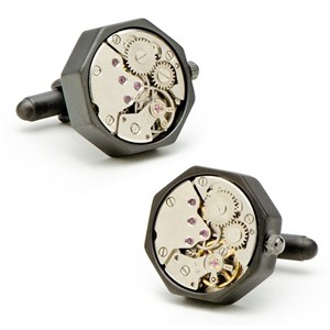 octagon cufflinks matte movement