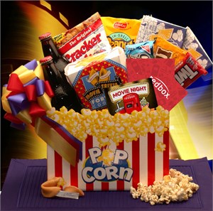 Movie Madness Snack Gift Basket - Red Box Card NOT Included