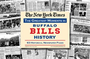 NY Times Newspaper - Greatest Moments in Buffalo Bills History
