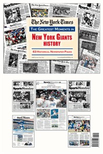 NY Times Newspaper - Greatest Moments in New York Giants History