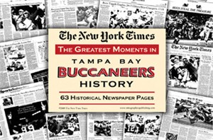 NY Times Newspaper - Greatest Moments in Tampa Bay Buccaneers History