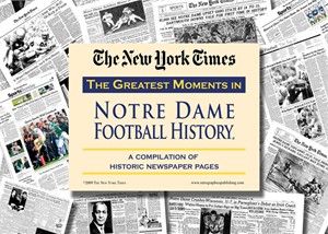 NY Times Newspaper - Greatest Moments in Notre Dame Football History