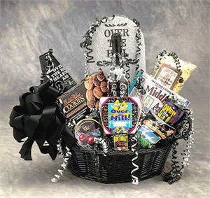 Over The Hill Birthday Basket - Small