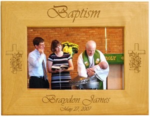 personalized baptism frame personalized wooden frames