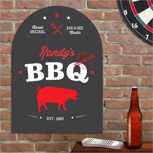 Personalized BBQ Wall Sign