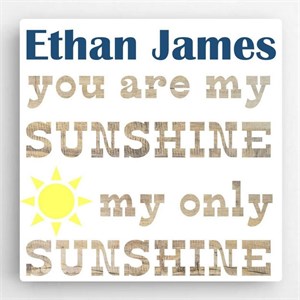 Personalized Canvas Sign-Sunshine