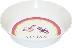 Personalized Childrens Garden Party Dining Bowl