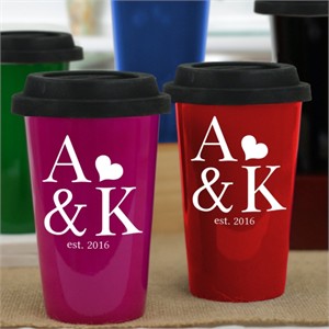 Personalized Couples Latte Mug