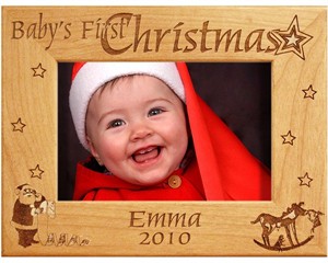 Personalized First Christmas Frame