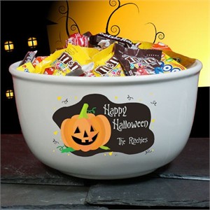 Personalized Halloween Candy Bowl