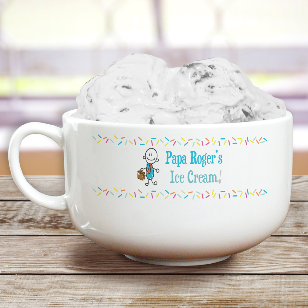 Personalized Ice Cream Bowl for Dad