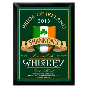 Personalized Irish Whiskey Pub Sign