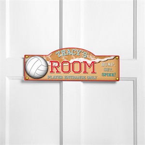 Personalized Kids Room Sign - Beach Volleyball