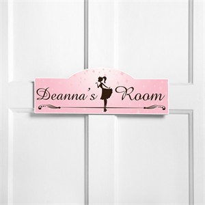 Personalized Kids Room Sign - Girly Girl