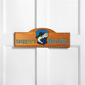 Personalized Kids Room Sign - Gone Fishin'