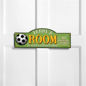 Personalized Kids Room Sign - Kick It Up