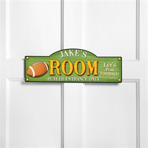 Personalized Kids Room Sign - Touchdown