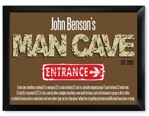 Personalized Man Cave Pub Sign - Defined
