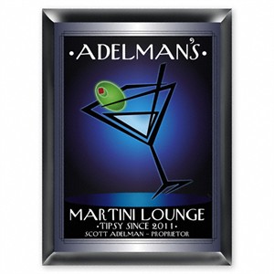 Personalized  Martini Lounge Sign - After Hours