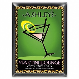 Personalized Martini Lounge Sign - Cosmo-Chic