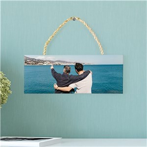 Personalized Photo Upload Rope Hanging Sign